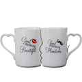 2pcs Kissing Ceramic Couple Mugs-0