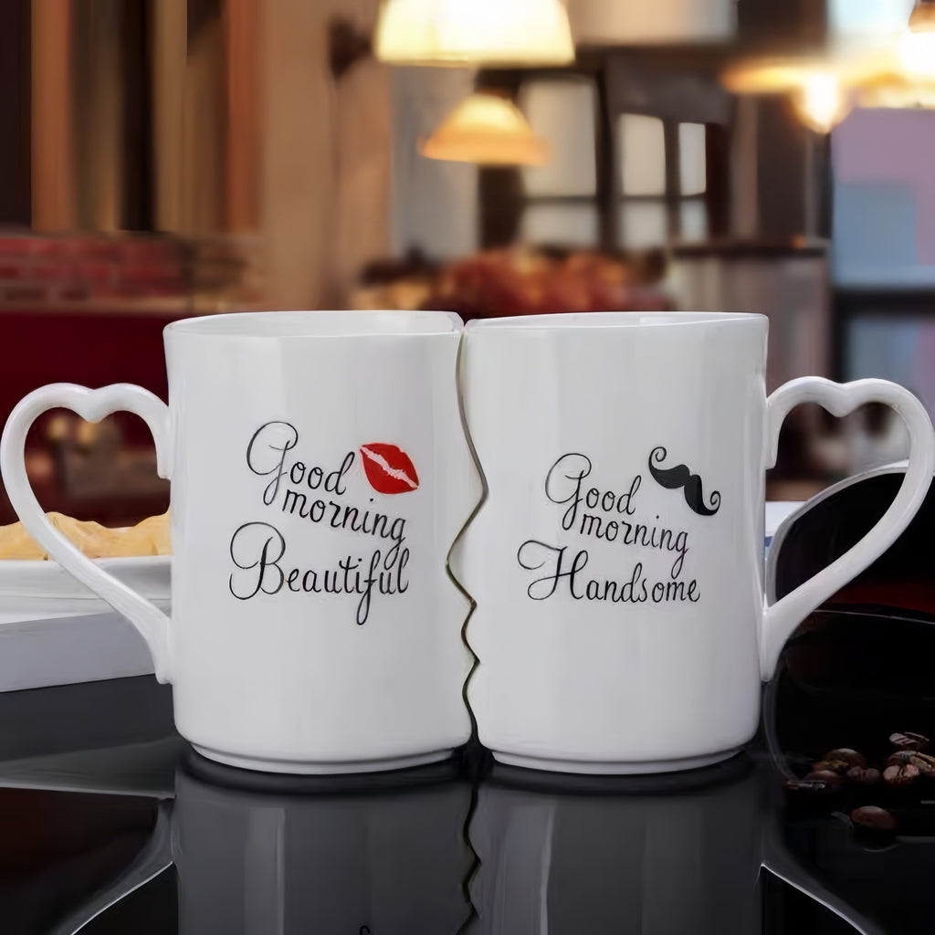 2pcs Kissing Ceramic Couple Mugs-3